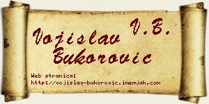 Vojislav Bukorović vizit kartica